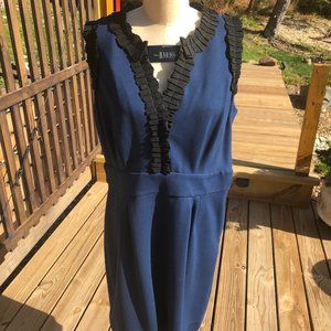 Taylor Navy & black classic cocktail dress 14
